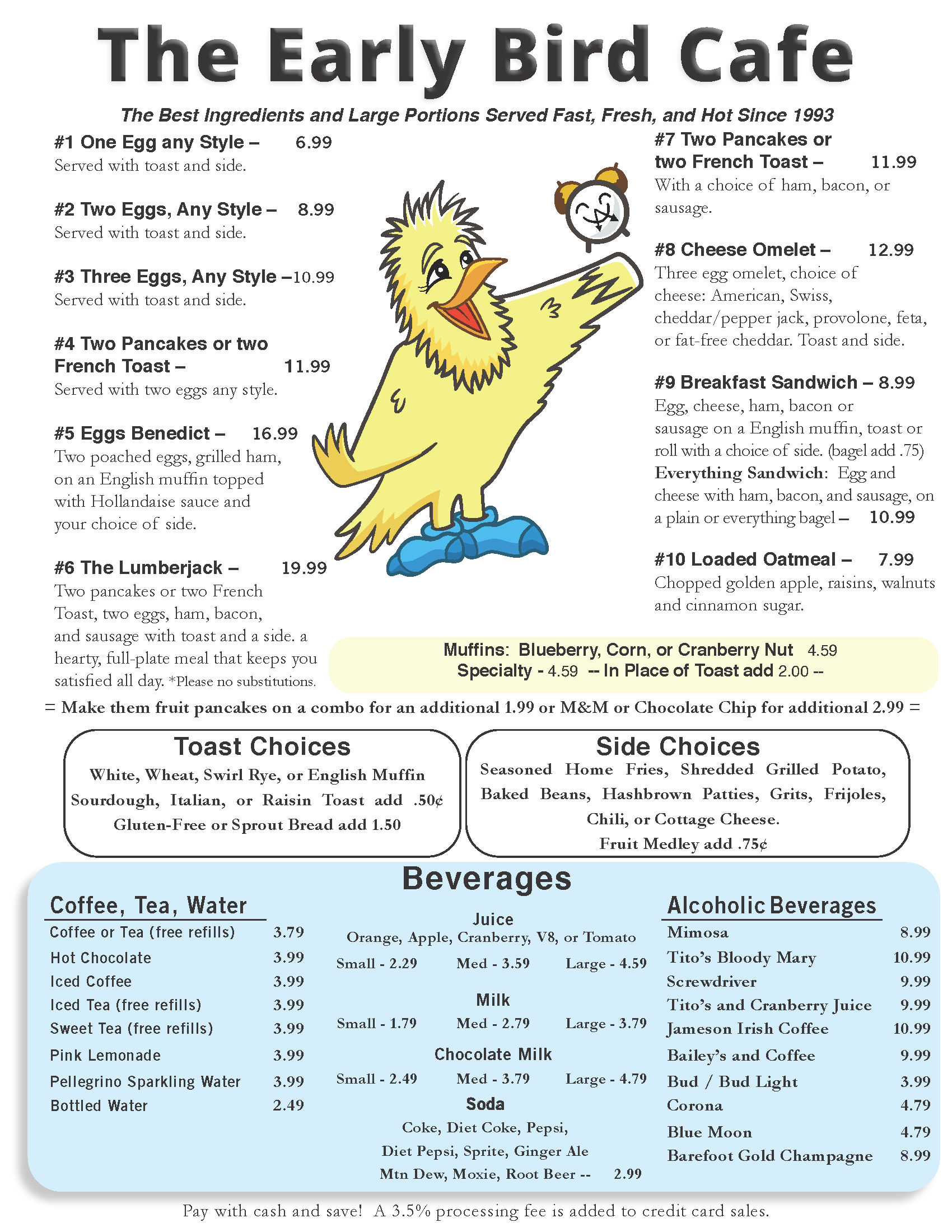 The Early Bird Cafe Breakfast And Lunch In Plaistow NH