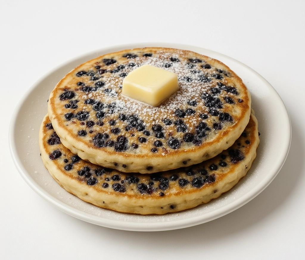 Blueberry pancakes breakfast at Early Bird Cafe Plaistow NH
