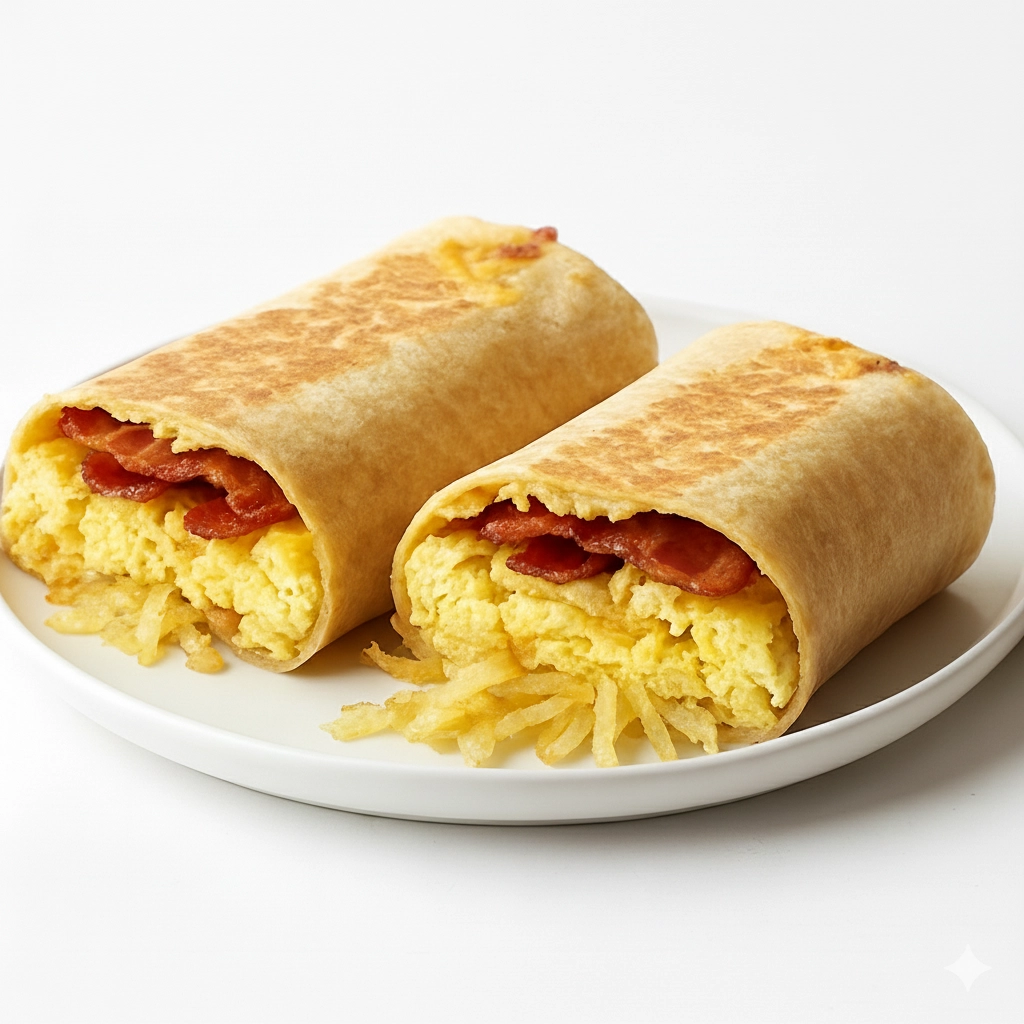 Breakfast burrito at Early Bird Cafe Plaistow NH