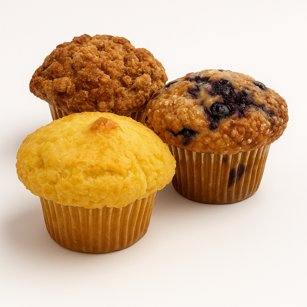 Fresh baked breakfast muffins